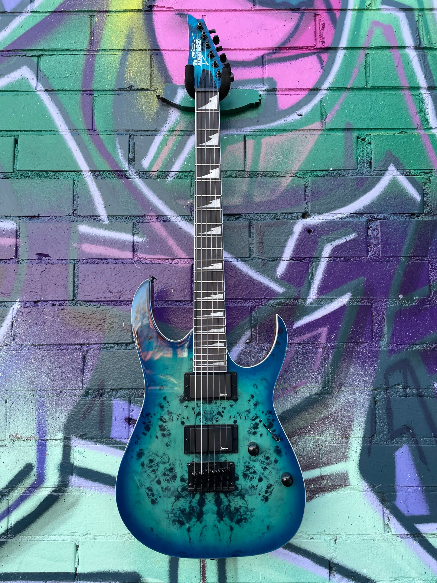 Ibanez RG Gio RGR221PA Electric Guitar - Aqua Burst