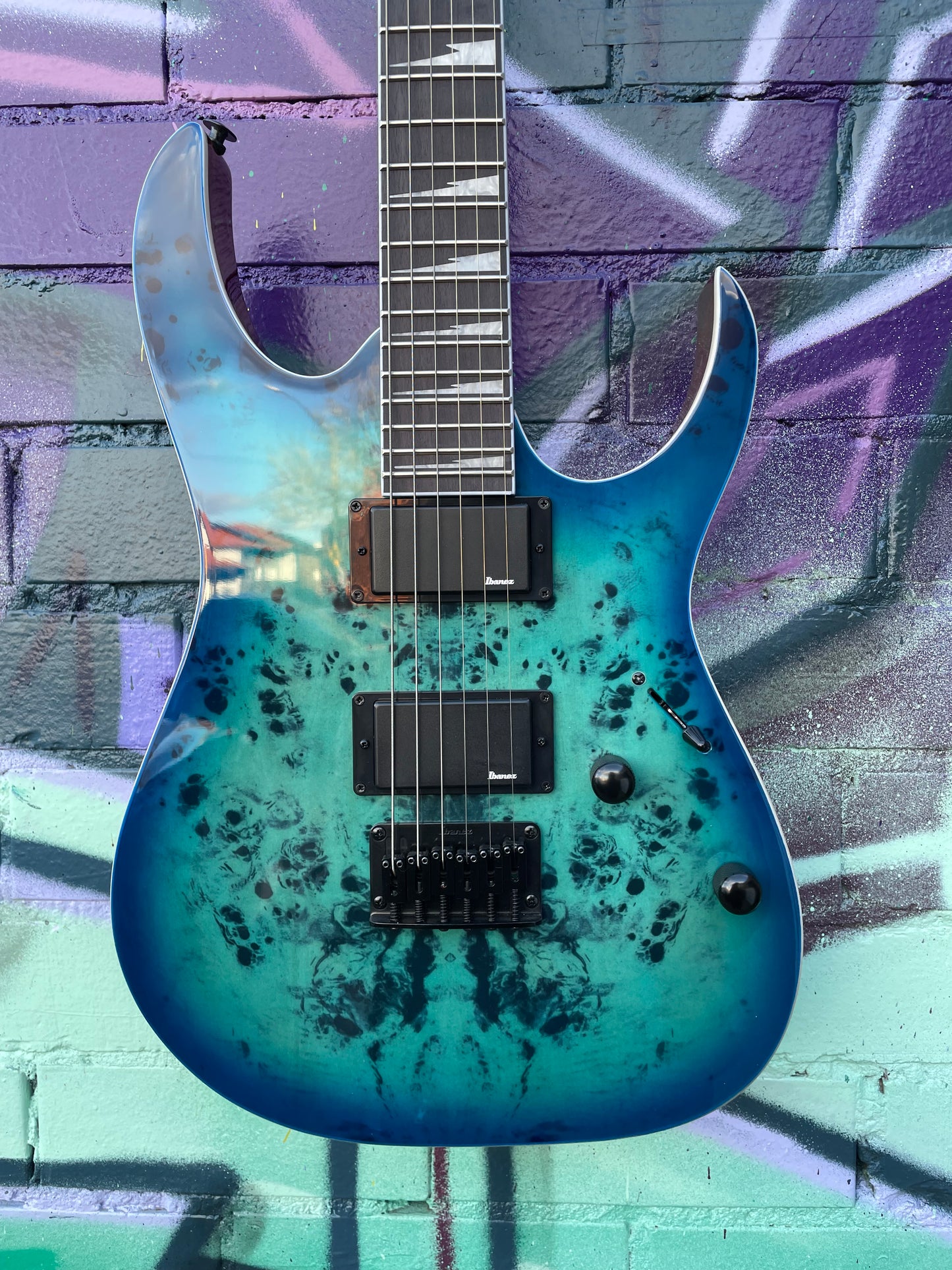Ibanez RG Gio RGR221PA Electric Guitar - Aqua Burst