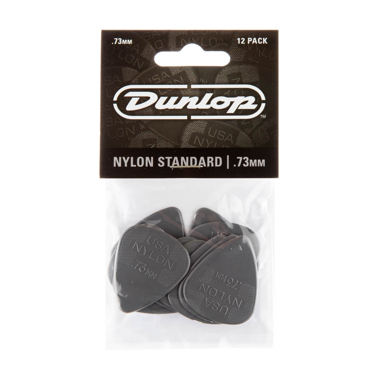 Dunlop Nylon Grey 0.73mm 12 Pack