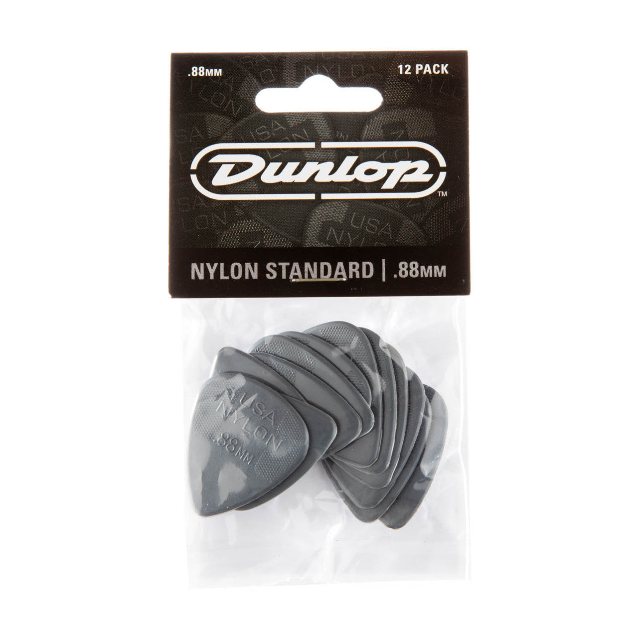 Dunlop Nylon Grey 0.88mm 12 Pack