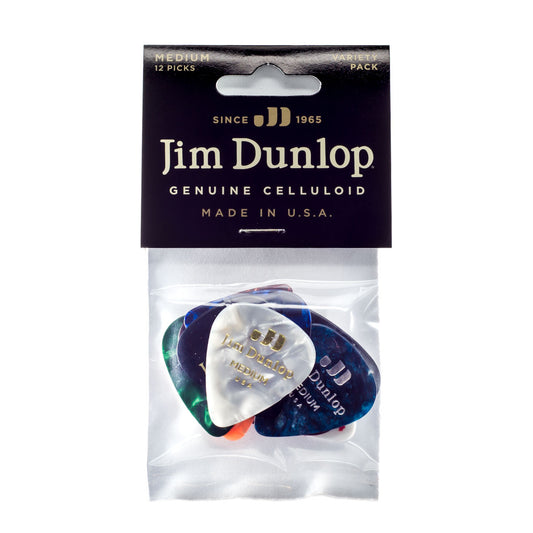 Jim Dunlop Celluloid Medium Variety 12 Pack