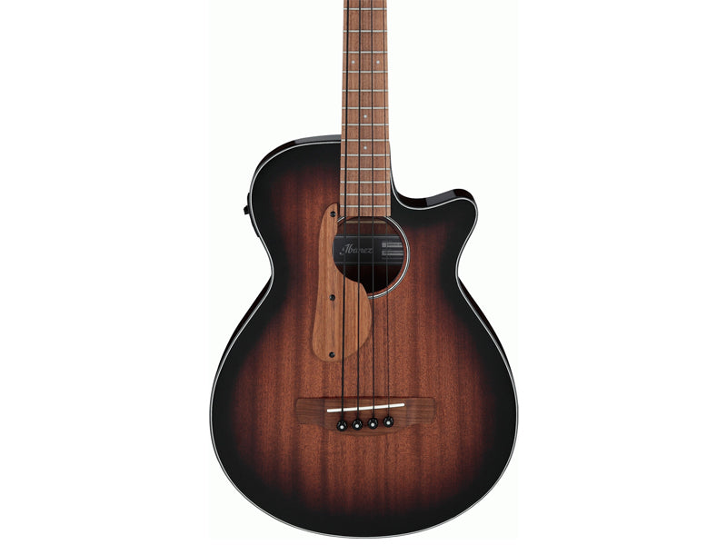 Ibanez AEGB24E-MHS Acoustic Electric Bass Guitar - Mahogany Sunburst High Gloss