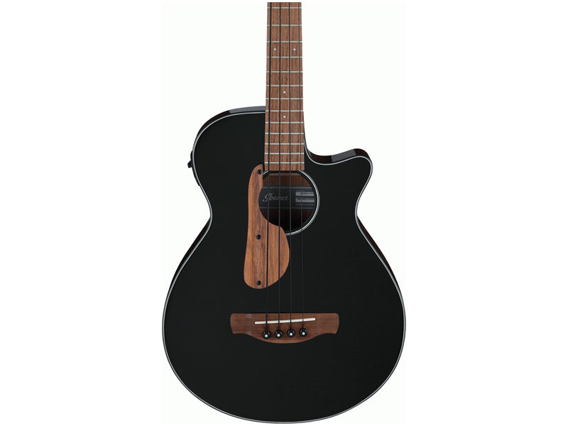 Ibanez AEGB24E-BKH Acoustic Electric Bass Guitar - Black High Gloss