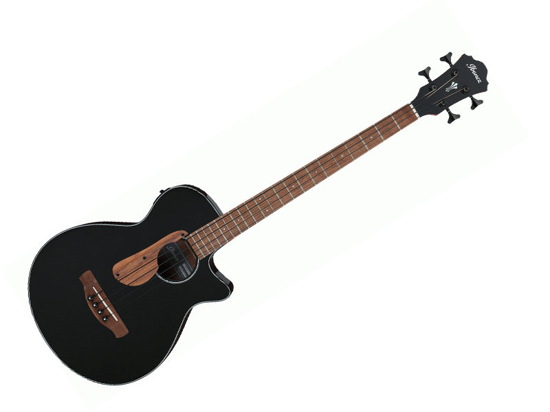 Ibanez AEGB24E-BKH Acoustic Electric Bass Guitar - Black High Gloss