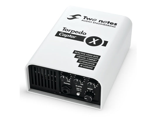 Two Notes Torpedo Captor X Reactive Load Box, Virtual Cab Attenuator & IR Loader (8 ohm)