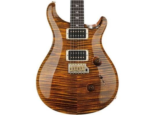 PRS USA Custom 24 10 Top Pattern Thin Neck- Electric Guitar- Yellow Tiger