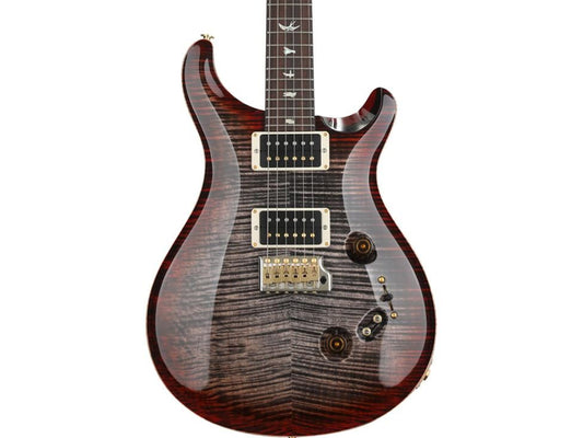 PRS USA Custom 24-08 Pattern Thin  Neck-Electric Guitar-  Charcoal Cherry Burst