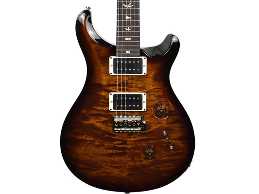 PRS USA Custom 24 Pattern Thin  Neck- Electric Guitar- Black Gold Burst