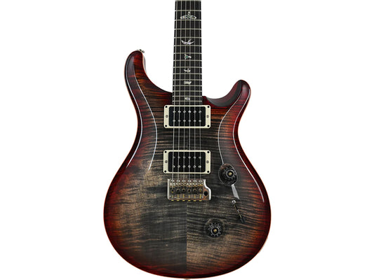 PRS USA Custom 24 Pattern Thin Neck Electric Guitar - Charcoal Cherry Burst