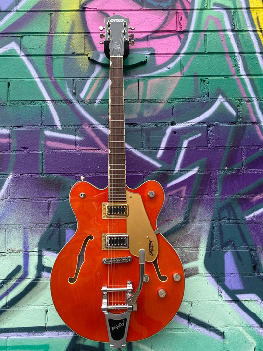 Gretsch G5622T Double Cut with Bigsby, Electric Guitar- Orange Stain
