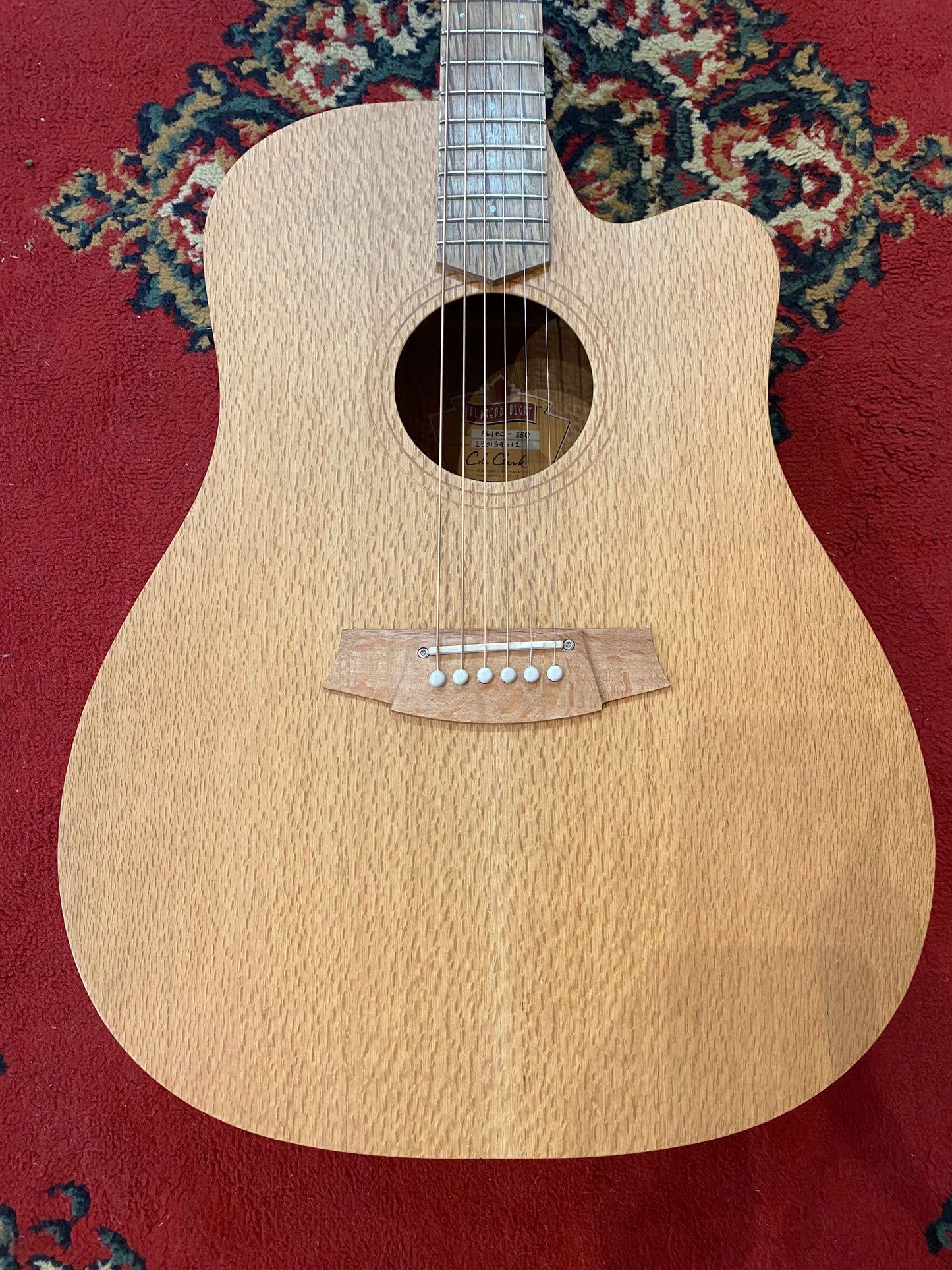 Cole Clark FL1EC-SSO Electric Acoustic Guitar - Silky Oak
