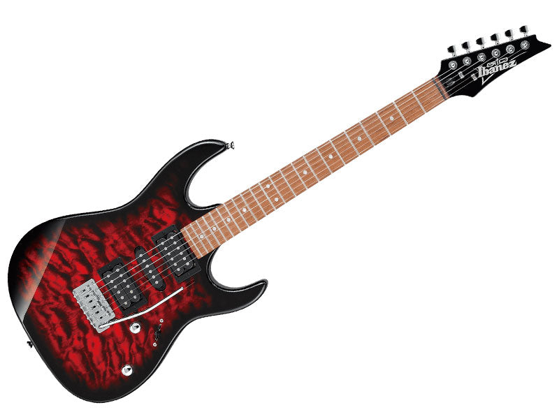 Ibanez RG Gio RX70QA TRB Electric Guitar - Transparent Red Burst