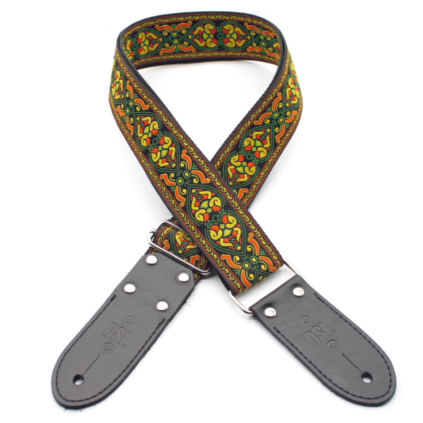 DSL Jacquard Weaving Guitar Strap - DC Yellow