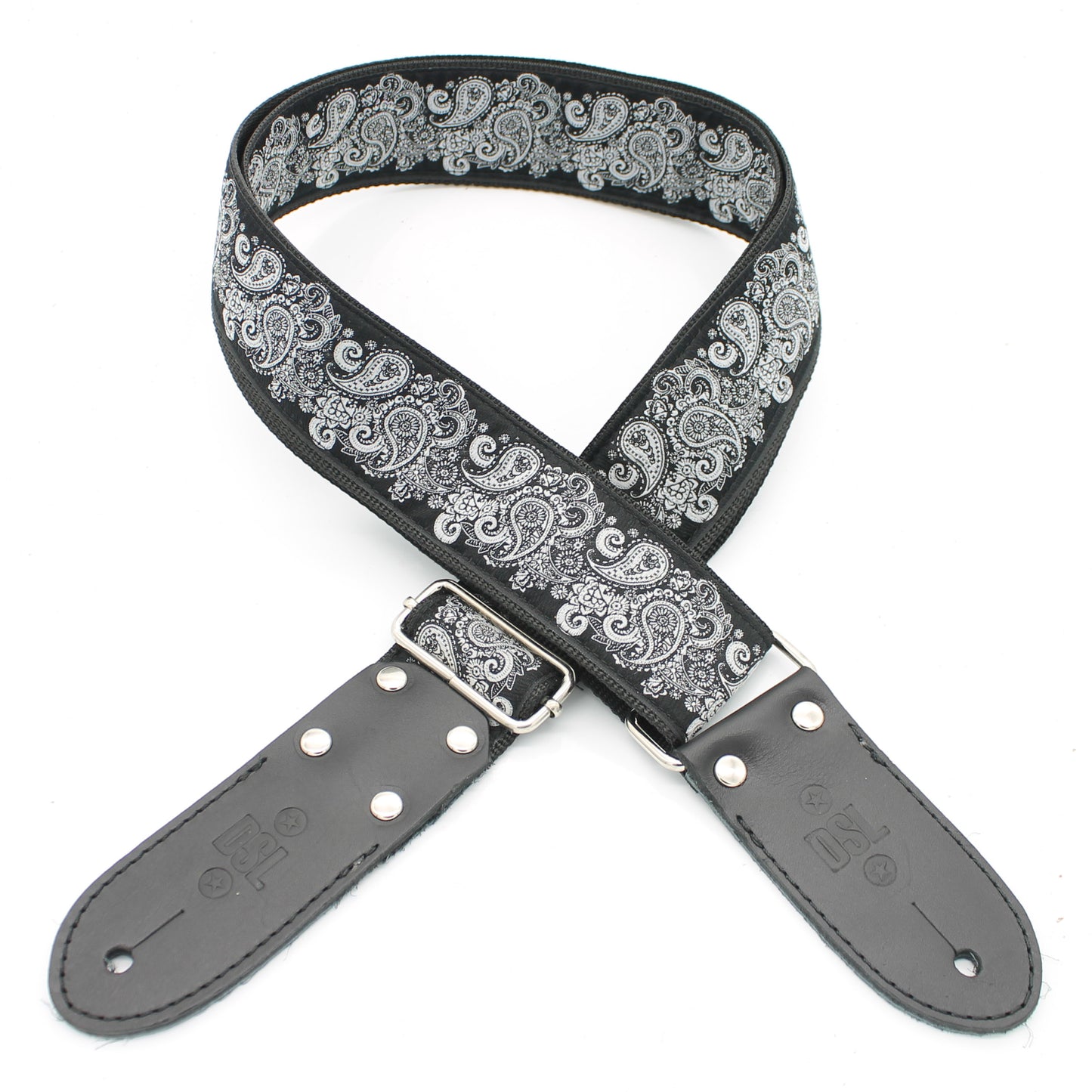 DSL Jacquard Weaving Guitar Strap - Pais Black