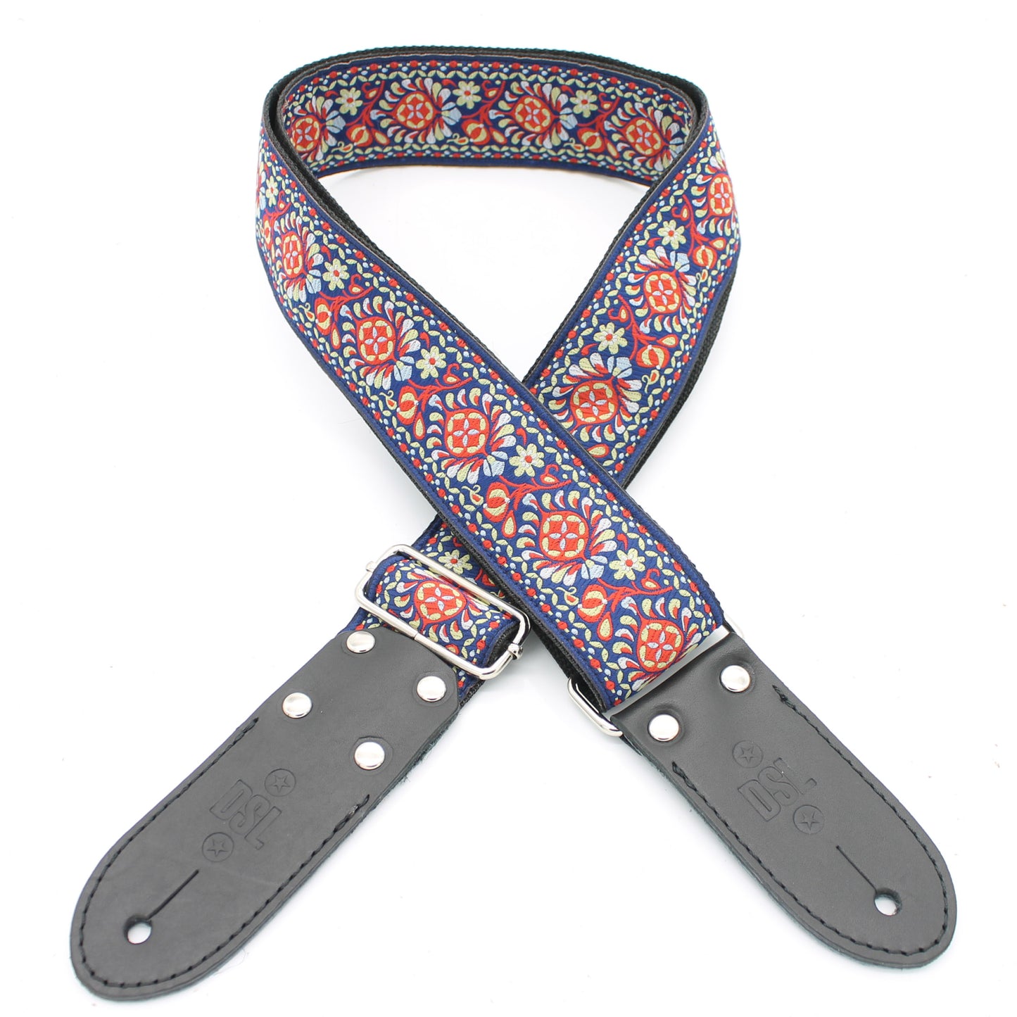 DSL Jacquard Weaving Guitar Strap - Tuk Red