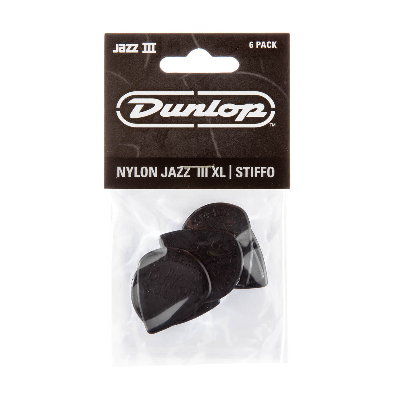 Dunlop JP5XLS Jazz III XL 6 pack Black