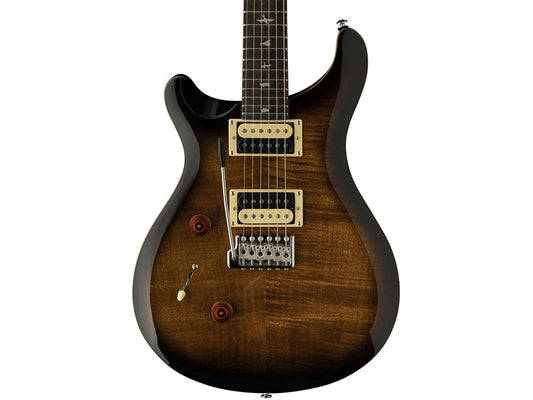 PRS SE Custom 24 Electric Guitar, Left Handed - Black Gold burst