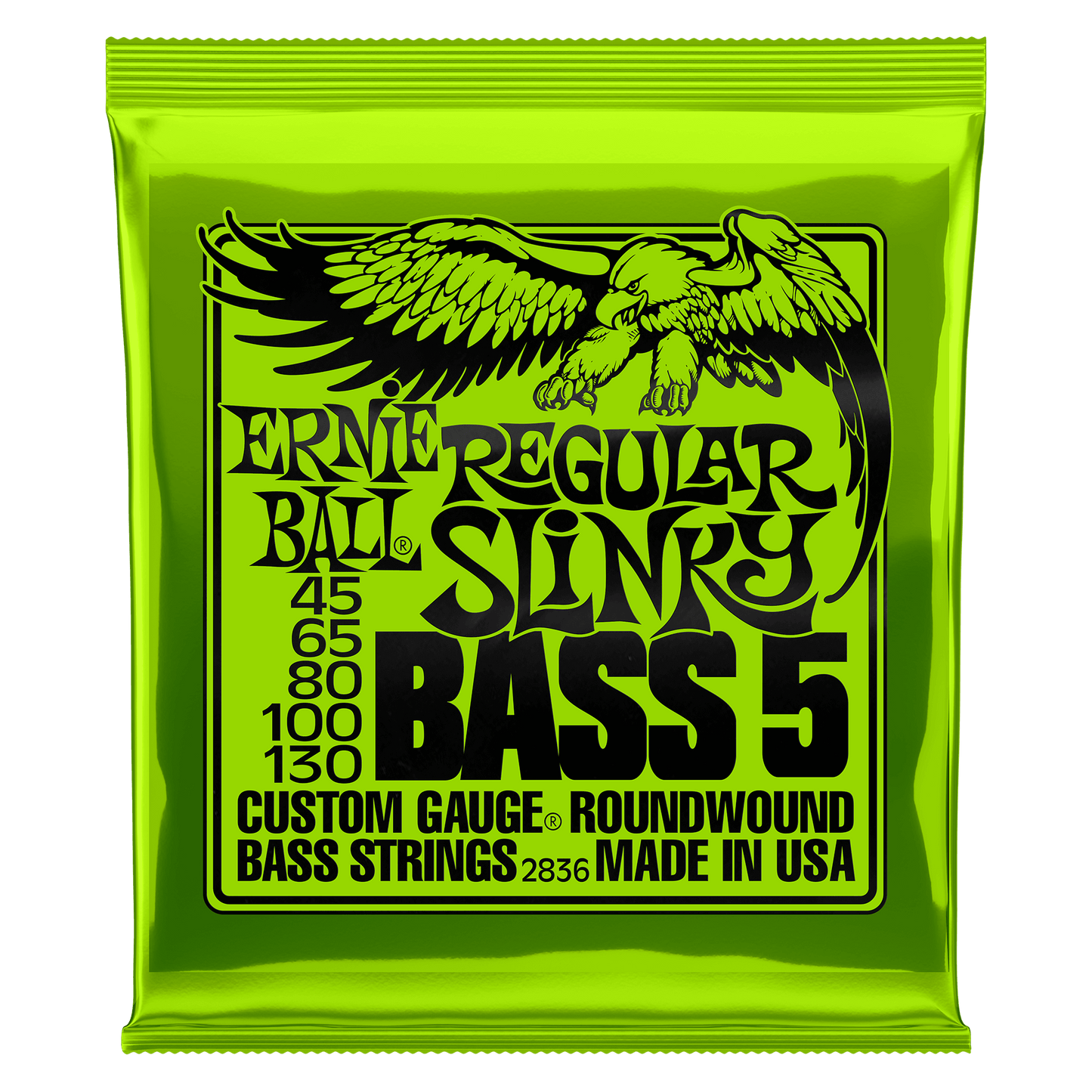 Ernie Ball Regular Slinky Bass 5 Strings 45-130