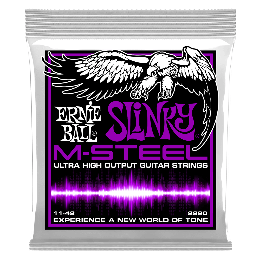 Ernie Ball Power Slinky M Steel Electric Guitar Strings 11 48