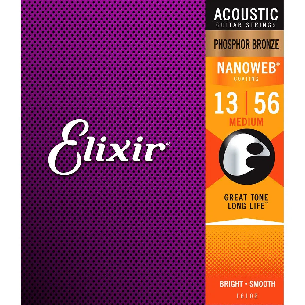 Elixir Phosphor Bronze Nanoweb medium 13-56