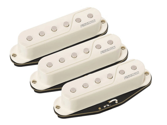 Fishman Fluence Single Width SSS Set- White