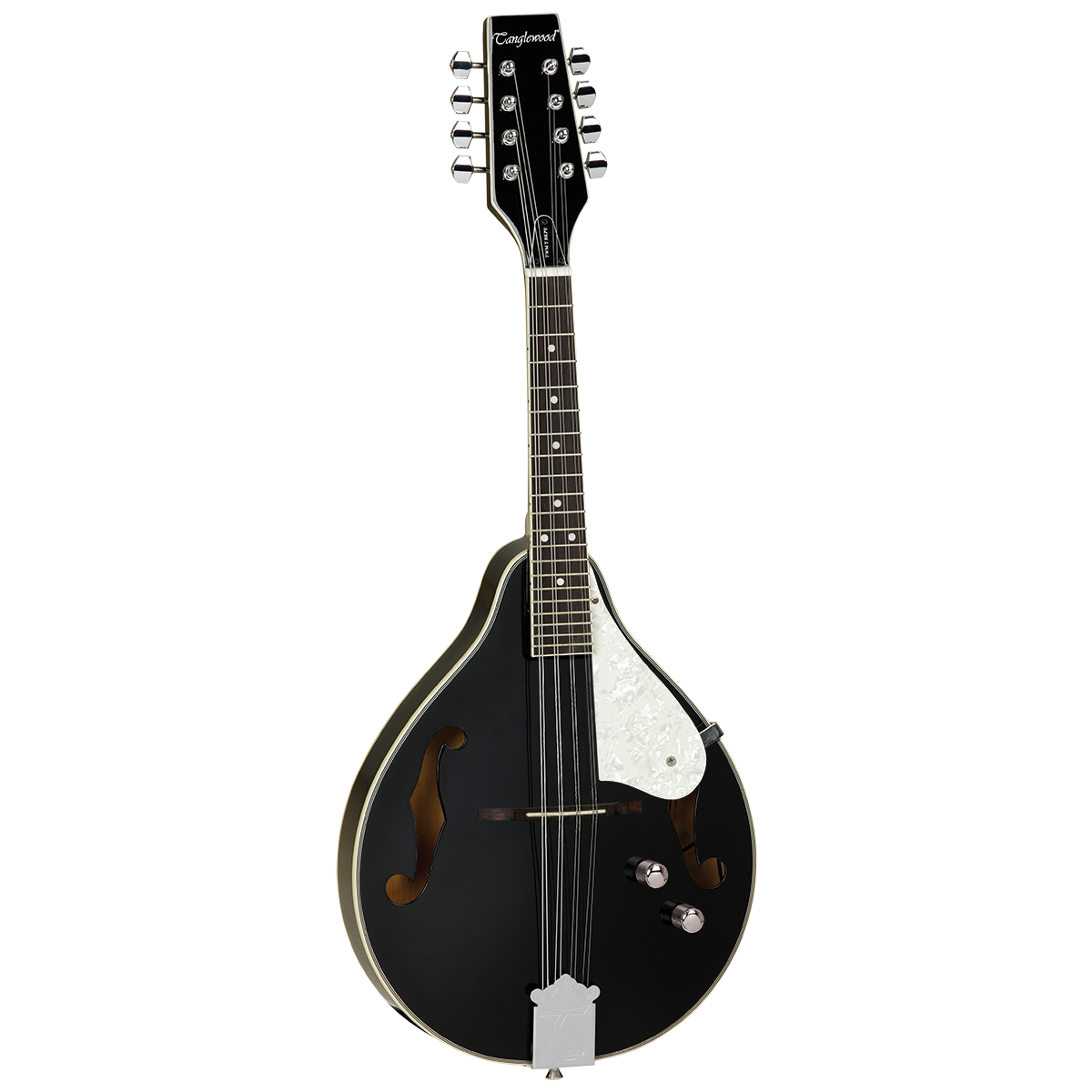 Tanglewood TWMTBKPE Mandolin with Pickup - Black Gloss