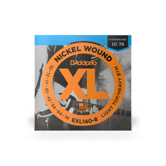 D'Addario EXL140-8 10-74 Nickel Wound 8-String