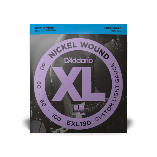 D'Addario EXL190 Nickel 40-100, Long Scale Bass Strings
