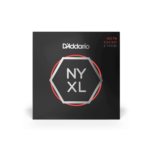 D'Addario NYXL1074- 10-74 Nickel Wound 8-String Set