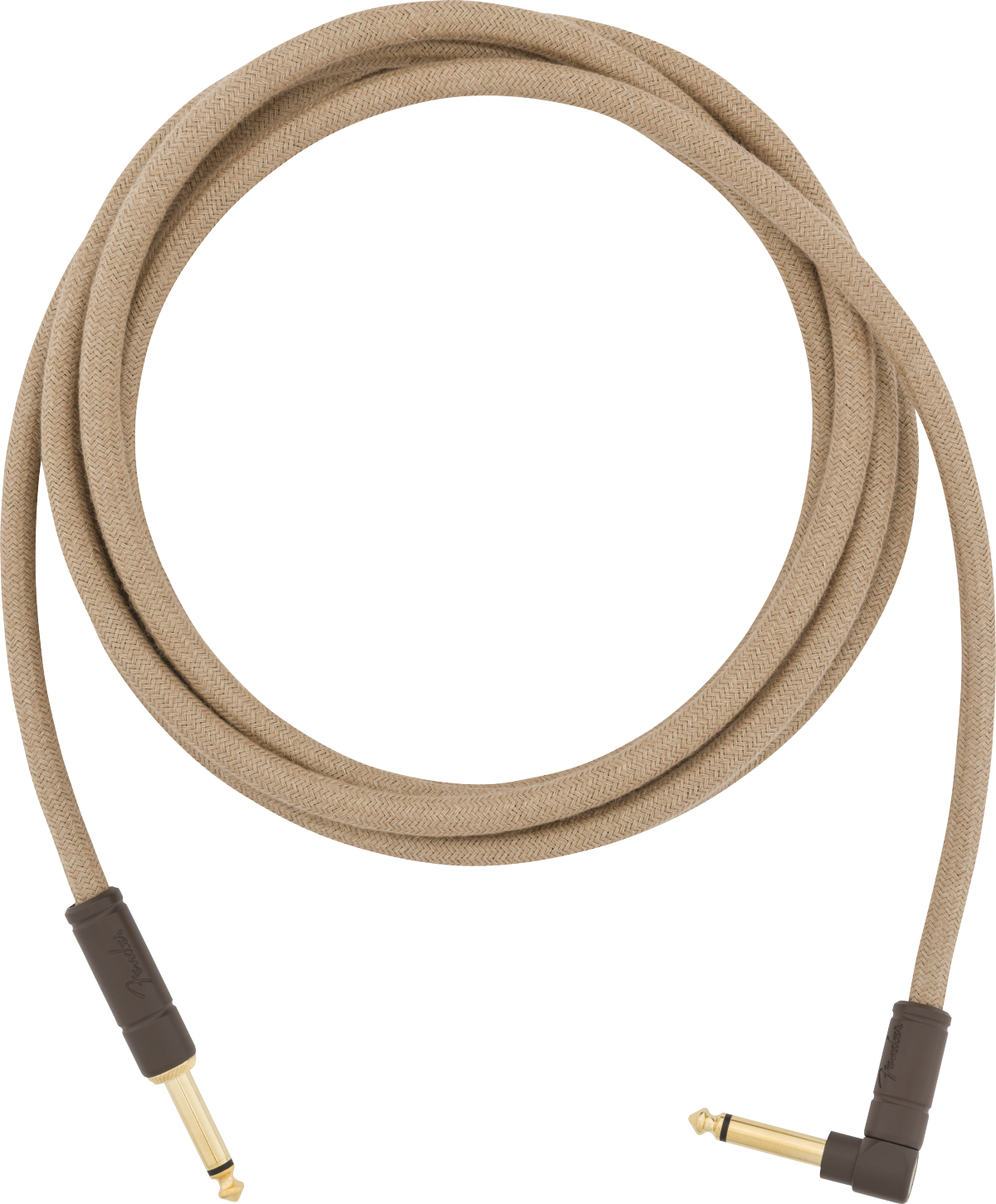 Fender Festival Instrument Cable, Straight/Angle, 10', Pure Hemp, Natural