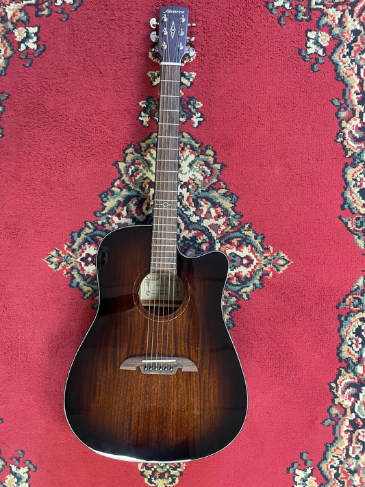 Alvarez AD66CESHB Dreadnought Electric Acoustic Guitar Shadowburst/Gloss