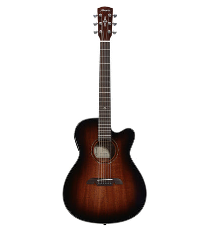 Alvarez AF66CESHB Folk/OM Electric Acoustic Guitar - Shadowburst