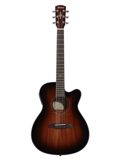 Alvarez AF66CESHB Folk/OM Electric Acoustic Guitar - Shadowburst