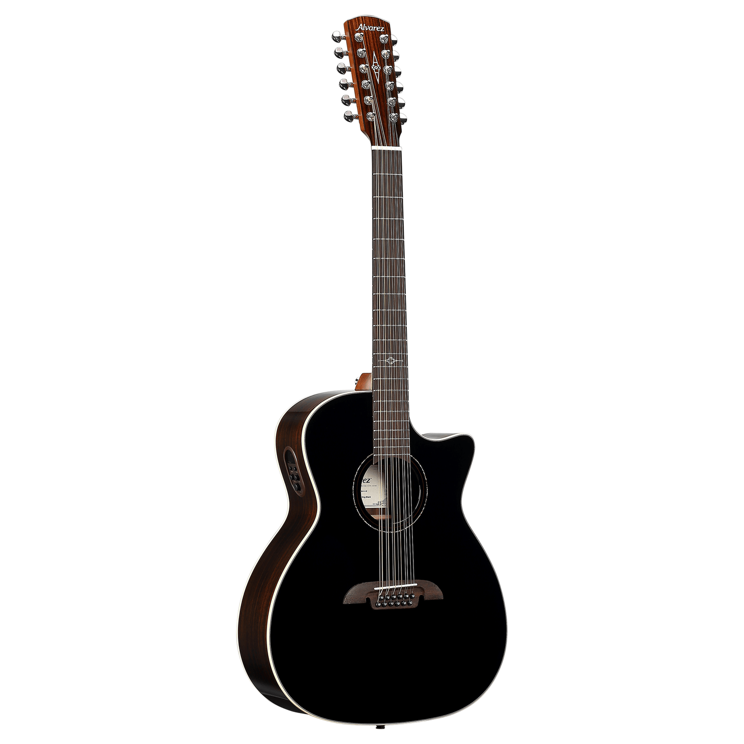 Alvarez AG70CE 12-String Acoustic Electric Guitar - Black