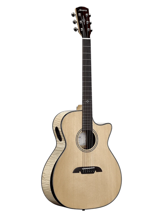Alvarez AEG80ce Armrest Electric/Acoustic Guitar - Natural