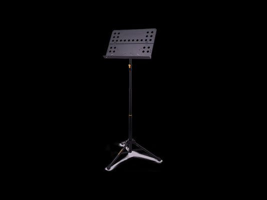 Hercules BS418BPLUS: 3-Section Music Stand, With Perforated Foldable Desk