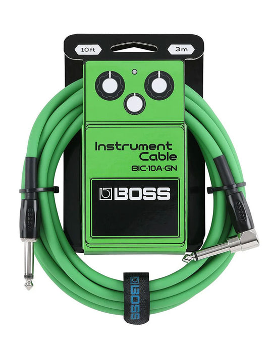 Boss BIC-10A 10ft Instrument Cable - Green