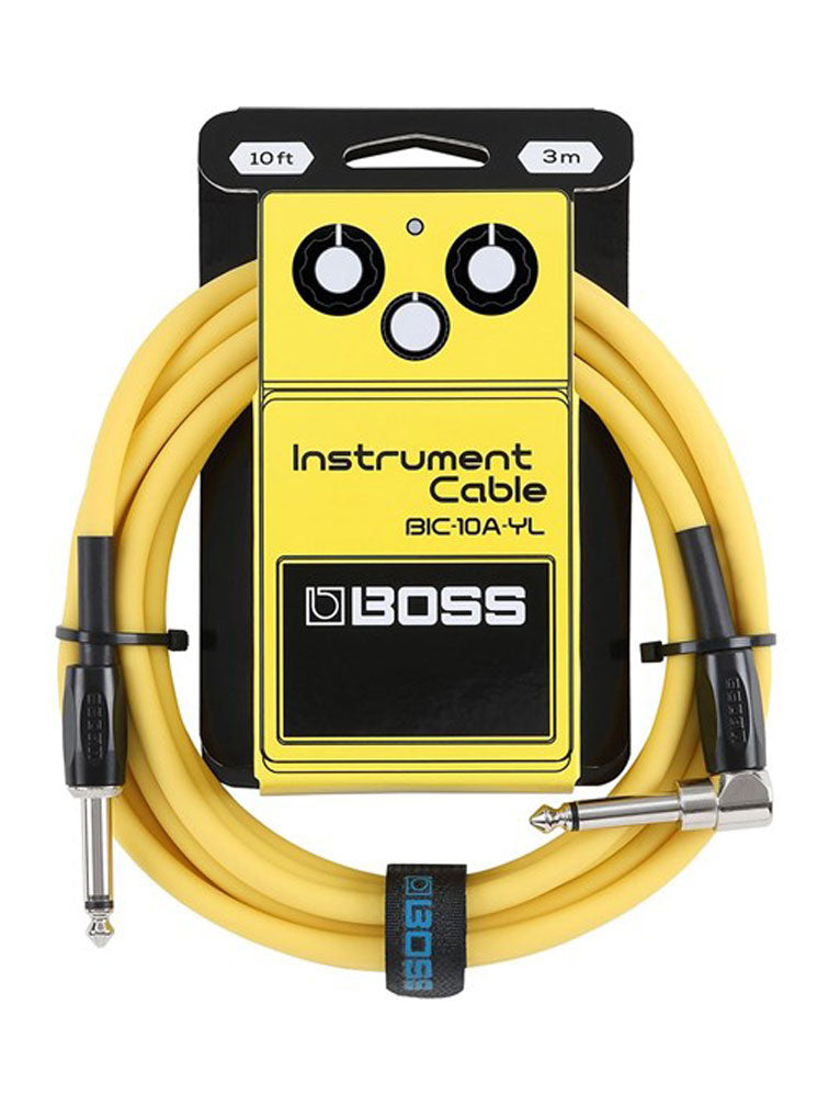 Boss BIC-10A 10ft Instrument Cable - Yellow