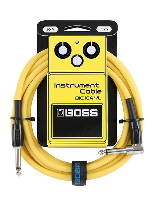 Boss BIC-10A 10ft Instrument Cable - Yellow