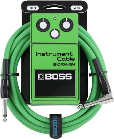 Boss BIC-10A 10ft Instrument Cable - Green