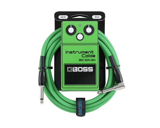 Boss BIC-10A 10ft Instrument Cable - Green