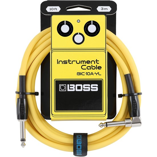 Boss BIC-10A 10ft Instrument Cable - Yellow