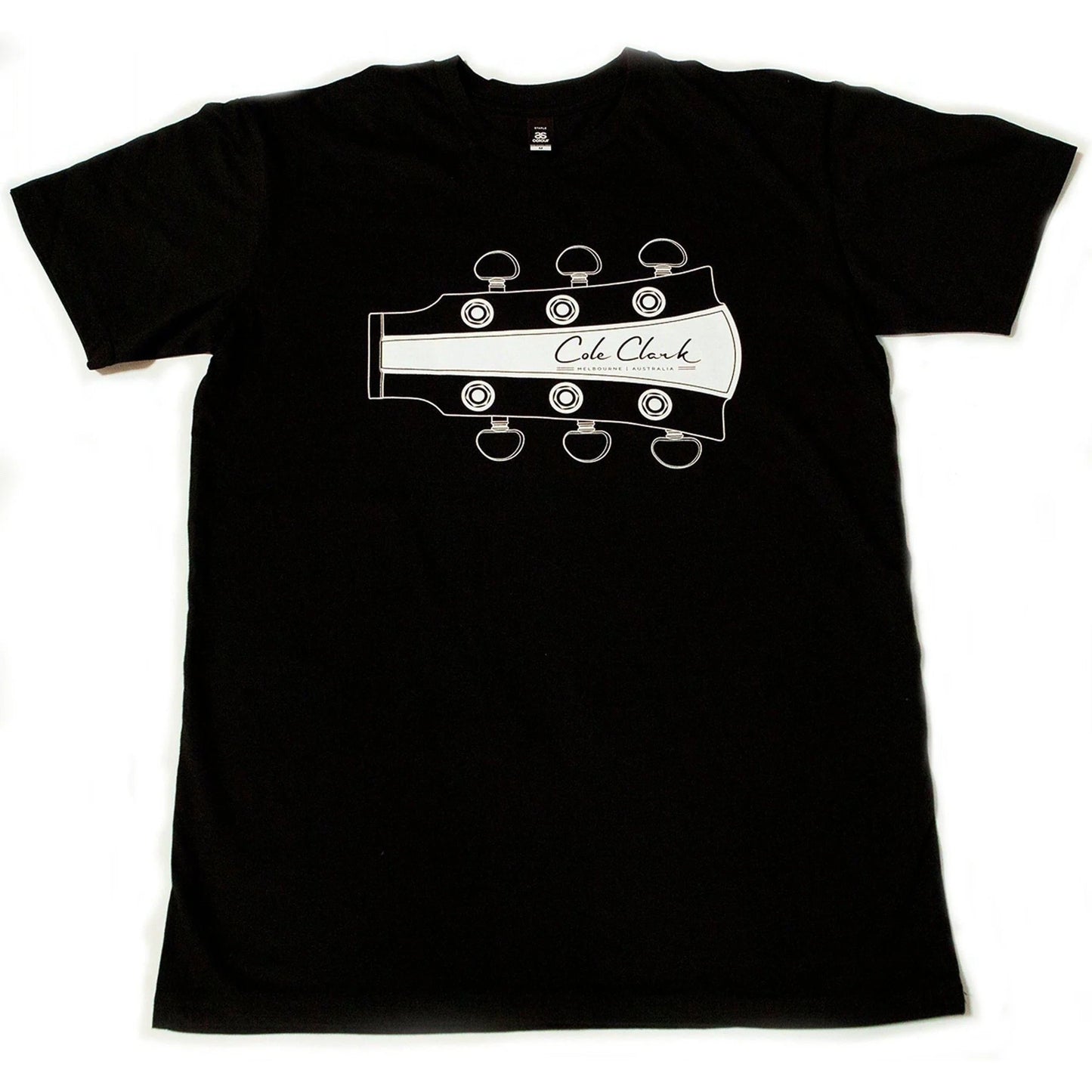 Cole Clark Headstock T-Shirt - Black