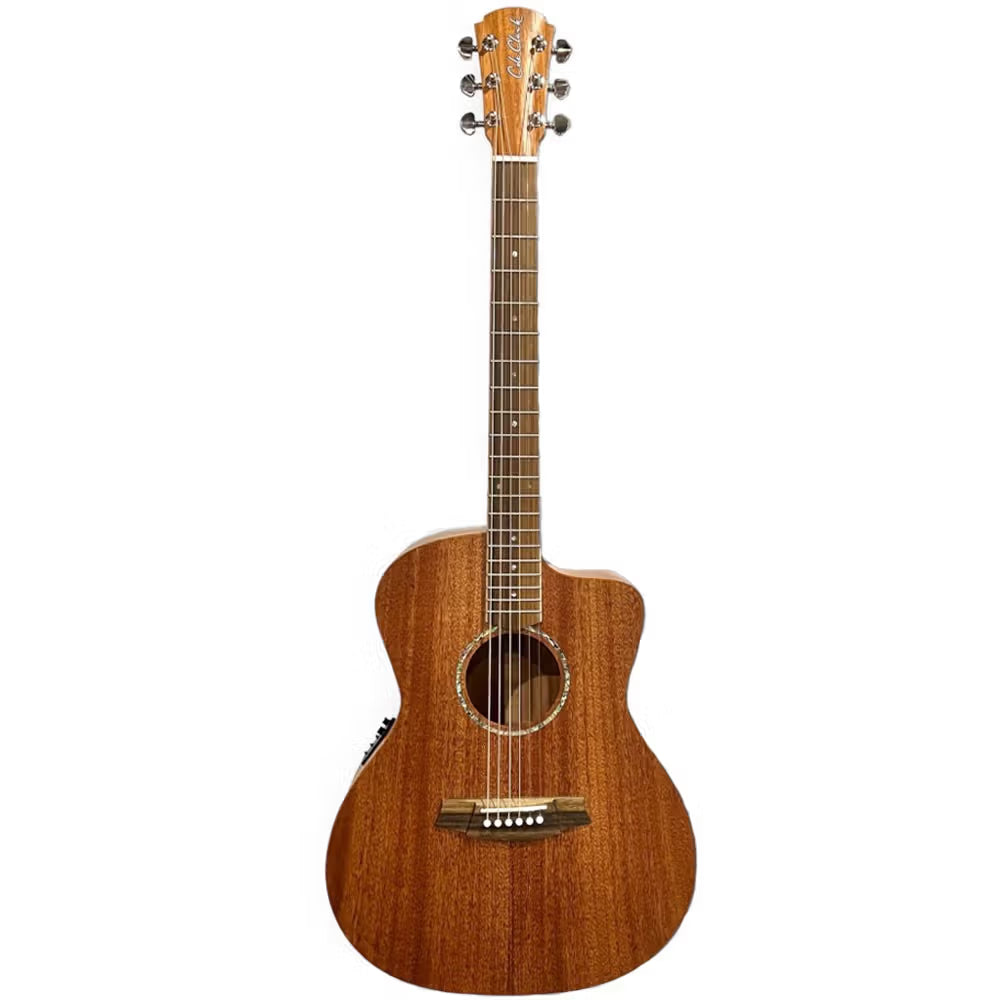 Cole Clark SAN1EC-MMAH Electric Acoustic Guitar - All Mahogany