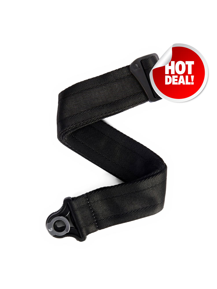 D'Addario Auto Lock Guitar Strap - Black