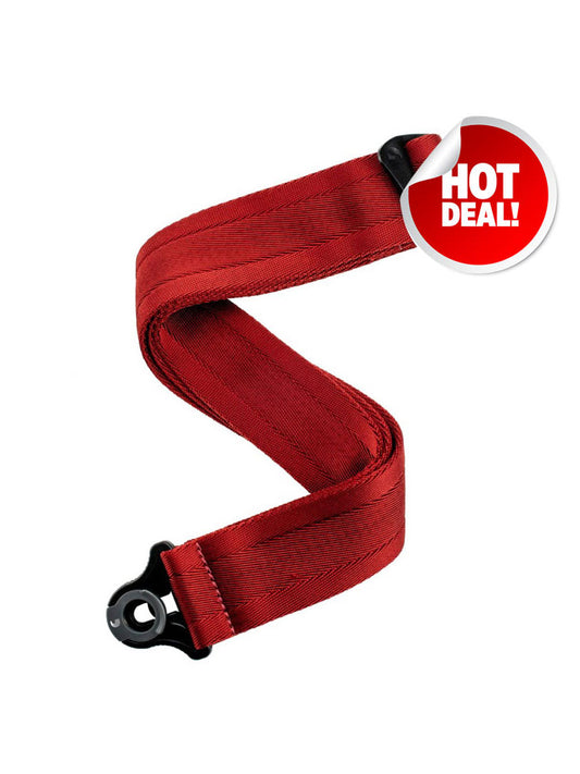 D'Addario Auto Lock Guitar Strap - Blood Red