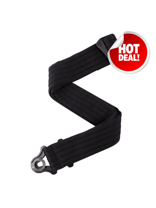 D'Addario Auto Lock Guitar Strap - Stripes Black