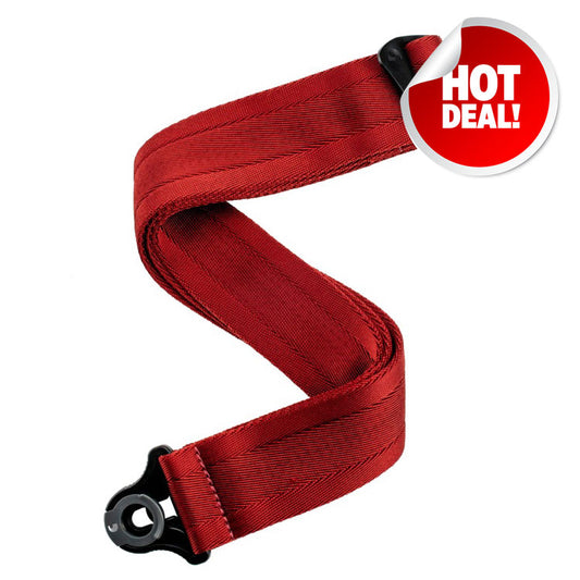 D'Addario Auto Lock Guitar Strap - Blood Red