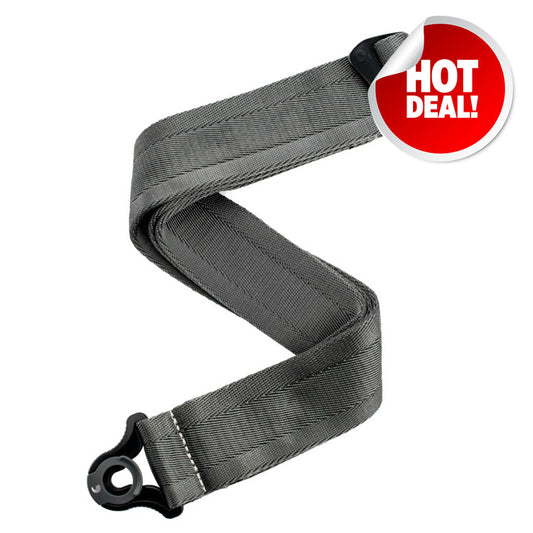 D'Addario Auto Lock Guitar Strap - Metal Grey