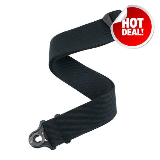 D'Addario Auto Lock Guitar Strap - Skater Black